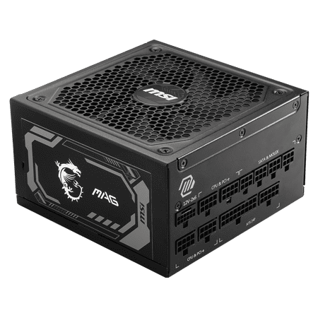 MSI - MAG A1000GL PCIE5 - Full Modular - 80 Plus Gold 1000W  - ATX 3.1 Gaming Power Supply - Black