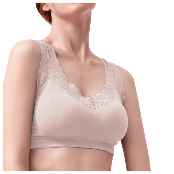 Sngxgn Sports Bra for Women Padded Strappy Sports Bras Medium Support Yoga Bra(Beige,One Size)