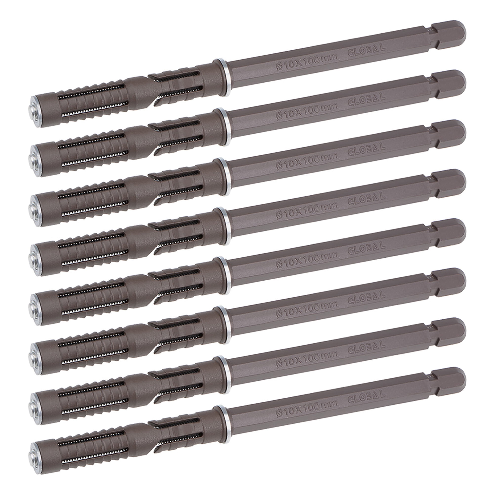 Uxcell Floating Shelf Brackets 10x100mm Shelving Invisible Adjustable Hex Pipe Supports Kitchen Hanging 8pcs