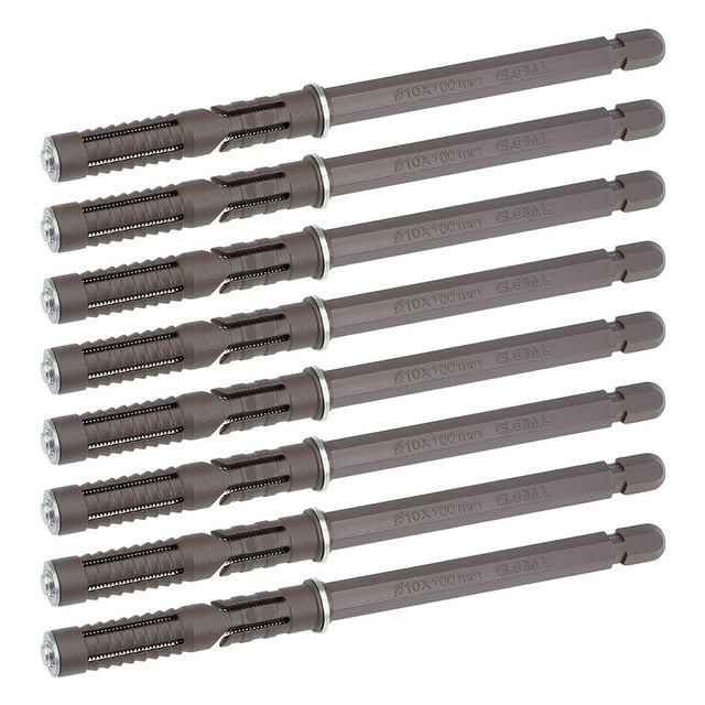 Unique Bargains Floating Shelf Brackets 10x100mm Invisible Adjustable Hex Pipe Supports 8pcs
