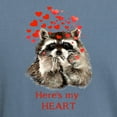 thumbnail image 3 of CafePress - Here's My Heart Cute Raccoon Blowing Kisse T Shirt - Mens Comfort Colors Shirt, 3 of 5