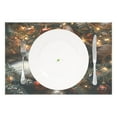 thumbnail image 2 of Ryvnso Placemats Set of 4 Dream Cat Christmas Dining Mats Heat-Resistant Non-Slip Washable Table Mat, 2 of 8