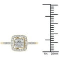 thumbnail image 4 of 1/2 Carat T.W. Diamond 10kt Yellow Gold Cushion-Shape Engagement Ring, 4 of 5