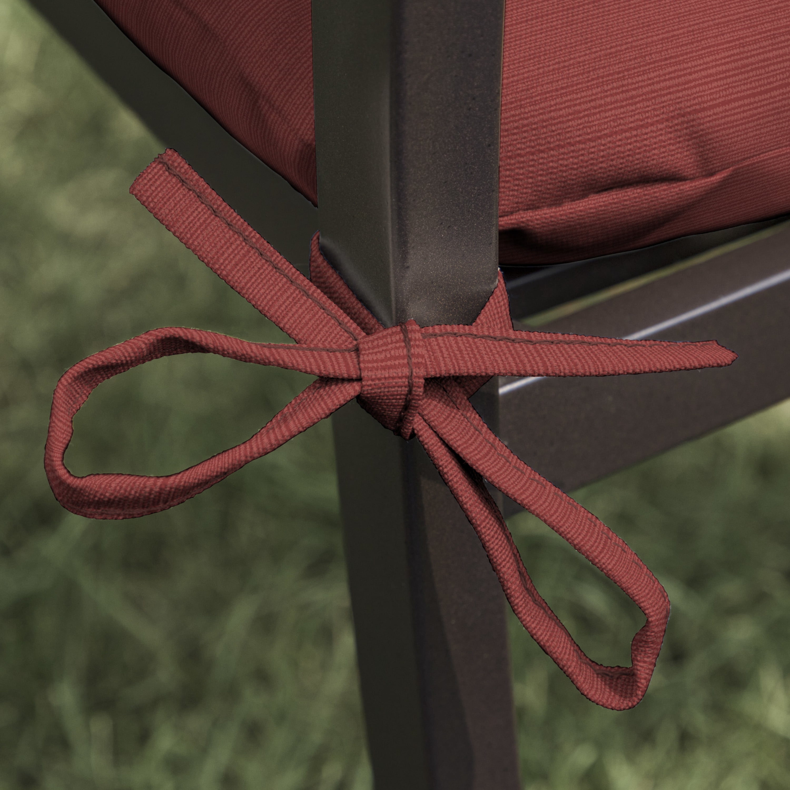 Better Homes & Gardens 18" x 19" Red Rectangle Outdoor Seat Cushion (2 Pack)