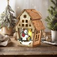 thumbnail image 3 of Deals Christmas Luminous Cabin Window Display Christmas Tree Door Wooden Decoration 2025 New, 3 of 5