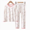 thumbnail image 6 of NOLDARES Kids & Toddler Girls Boys Pajamas 2 Piece Pjs Set Cotton Sleepwear Fall Winter Outfit Long sleeve Pjs Outfit 6-12 Months 12-24 Months 2t 3t 4t 5t 6t 7t 8t 9t Children,White,2-3 Y, 6 of 6