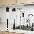 thumbnail image 4 of Behome Bottle Brushes, 5Pcs Bottle Cleaning Brush Set, Reusable Pipe Cleaner Brushes, Small Brushes for Cleaning Narrow Neck Water Bottles Jars Teapot (White&Black), 4 of 6
