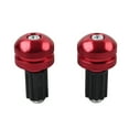 thumbnail image 2 of NS 2pcs Motorcycle Vibration Bar Ends Handlebar Hand Grips End Cap Plug Slider Universal 7/8" Aluminum Red Motorbike For Universal, 2 of 9