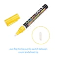 thumbnail image 2 of Amdohai BIGTHUMB Liquid Chalk Markers 12 Vibrant Colors with 3mm Reversible Tip Erasable Water-based Chalkboards Marker, 2 of 8
