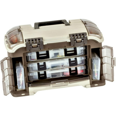 Plano Guide Series Angled Tackle System with Six Utilities, Graphite/Sandstone