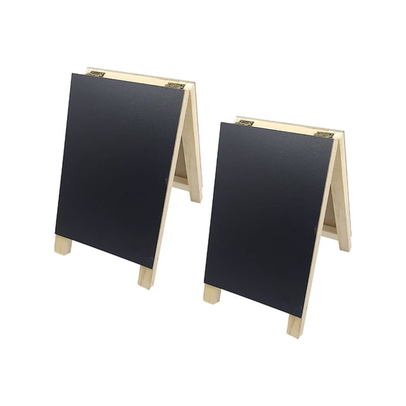 7829 Portable Wood Frame Folding Double Face Chalkboards Easel for Classroom Meetings