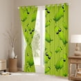 thumbnail image 3 of Manfei Kawaii Green Pickle Blackout Curtains Set of 2 (52x84 Each) for Kid, Cartoon Vegetables Window Curtains, Cute Cucumber Curtains and Drapes, Window Curtains Bedroom Decor, 3 of 6