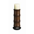 thumbnail image 1 of Cal Lighting BO-882LC 11 in. Bamboo Design Candle Holder In Mahogany Finish, 1 of 1