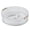 White, variant on 360° Rotating Makeup Organizer Tray, 8.5" Round Spinning Storage Bin with Handles, Clear Ribbed Lazy Susan Turntable for Vanity