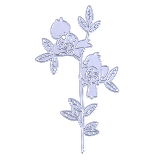 Cuadros Decorativos Plantilla de troquel de corte de Metal de pájaros en rama para manualidades en relieve para álbum de recortes-190684 Ehuebsd Nuevos Originales