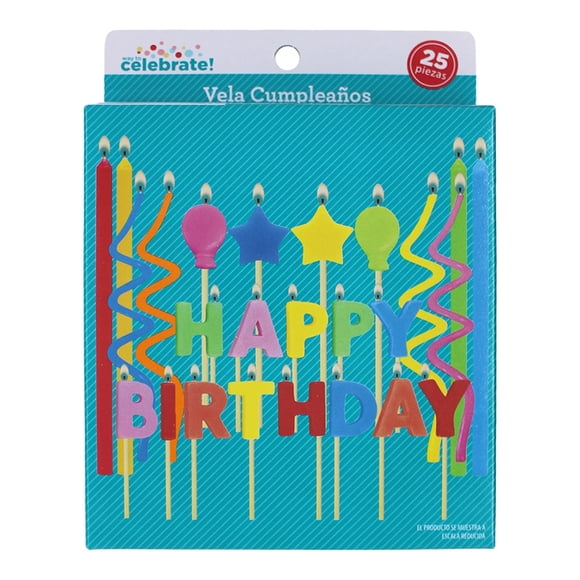 Velas Way to Celebrate Feliz Cumpleaños 25 Piezas