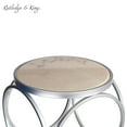 thumbnail image 5 of Rutledge & King Britton Round End Table - Marble/Silver (2 Pack), 5 of 5