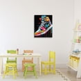 thumbnail image 3 of Stupell Industries Eclectic Graffiti Sneaker on Black Canvas Art, 16 x 20, by Creative Studio, 3 of 8