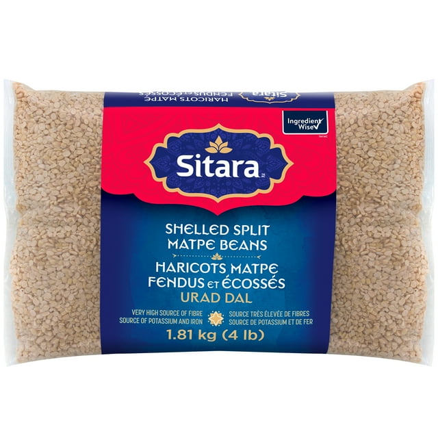 Sitara Shelled Split Matpe Beans - 4LB 1.8 kg