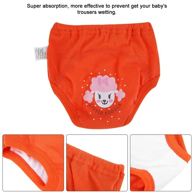 Pantalones De Entrenamiento Para Ir Al Baño, Dibujos Animados Absorbentes Fuertes, 4 Piezas, Ropa Interior De Entrenamiento Antifugas Para Niños Pequeños, 4 Capas De Algodón,