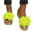 thumbnail image 6 of Eltusu Women Wedge Slide Sandals, Fashion Soft Bottom No Slip Open Toe Ladies Shoes Yellow Size 7, 6 of 9