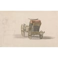 thumbnail image 2 of Paul Sandby 14x11 Black Ornate Wood Framed Double Matted Museum Art Print Titled: A Coach with Royal Coat of Arms (ca. 1764), 2 of 5