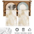 thumbnail image 5 of Beige Palm Leaf Kitchen Towels Set of 4, Summer Coastal Botanical Tropical Absorbent Dish Towels for Kitchen, Microfiber Hand Towel, Quick Drying Tea Towel for Cleaning Decorative Dishcloths, 5 of 7