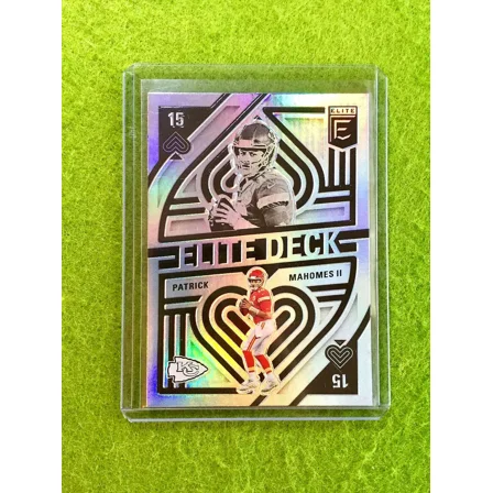 PATRICK MAHOMES SILVER PRIZM CARD JERSEY #15 CHIEFS SP 2021 Panini ELITE DECK sp