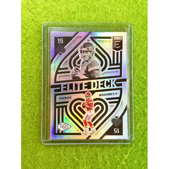 PATRICK MAHOMES SILVER PRIZM CARD JERSEY #15 CHIEFS SP 2021 Panini ELITE DECK sp
