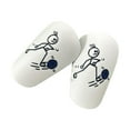thumbnail image 4 of Mini espinilleras de fútbol para niños, equipo de protección portátil, protector de pierna absorbente de golpes, espinilleras de entrenamiento de fútb Azul, 4 of 8
