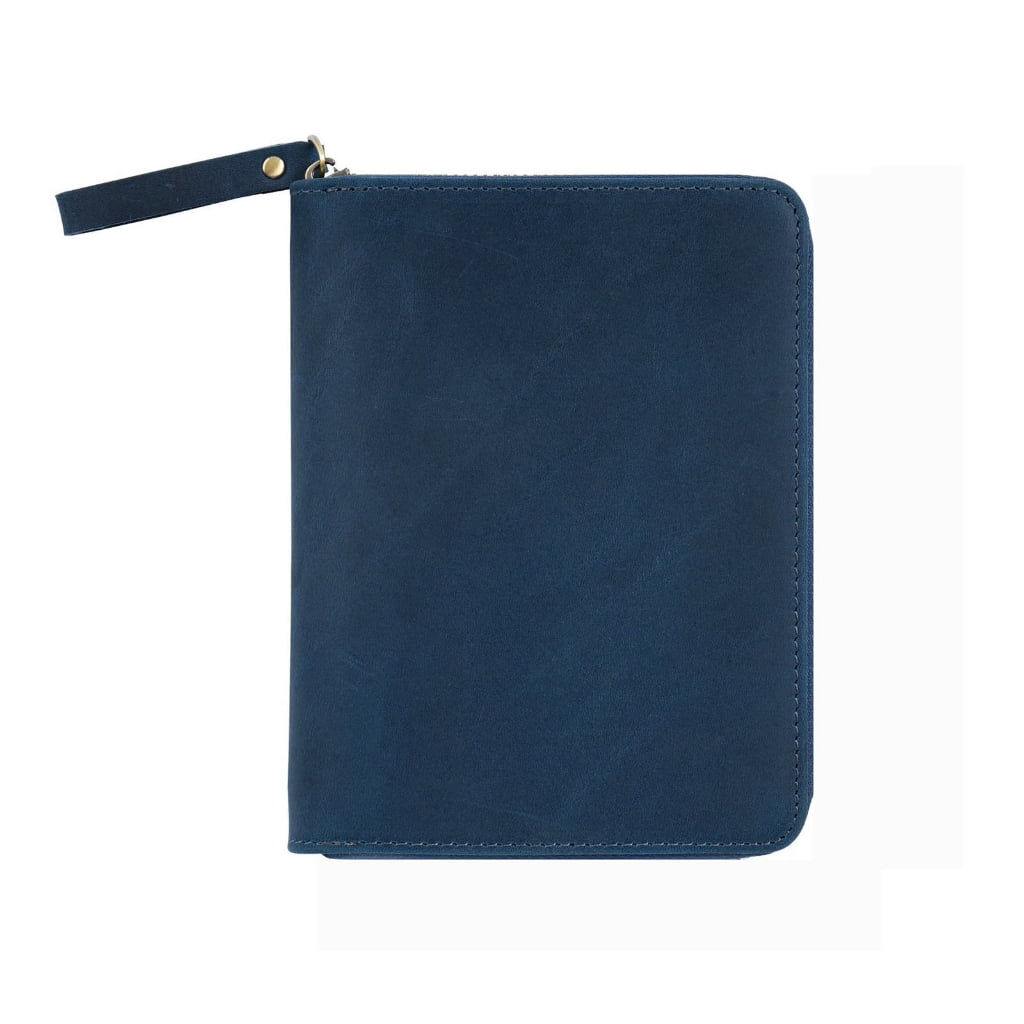 Zippered Leather Cover for 3.5x5.5Inch Pocket Journal Notebook Field Notebook