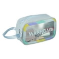 thumbnail image 4 of 1 Pc Women Convenient Clear Cosmetic Bag for Vacation Camping Business Travel Blue-M, 4 of 4