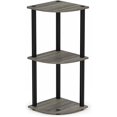 thumbnail image 4 of 5 Tier Corner Display Rack Multipurpose Shelving Unit, Dark Cherry/Black, 4 of 5