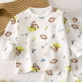 thumbnail image 3 of NOLDARES 2pcs Toddler Baby Girl Boy Fall Winter Clothes Print Long Sleeve Sweatshirt Tops Casual Pants Set Little Kids Outfits Clothing(Yellow,7-8 Y), 3 of 4