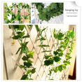 thumbnail image 3 of Guirnalda de plantas de imitación, paquete de 5 enredaderas colgantes falsas para decoración de pared de arco de fondo, 3 of 7
