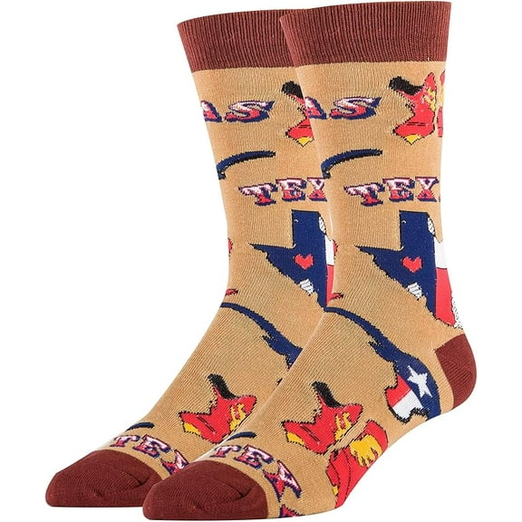 Oooh Yeah Men's Novelty Crew Socks, Funny Socks, Crazy Silly Socks, Cool Fashion Socks
