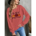 thumbnail image 6 of Anbech Thankful Grateful Blessed Sweatshirt for Women Pumpkin Shirt Graphic Long Sleeve Pullover Christmas Ladies Top, 6 of 7