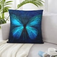 thumbnail image 5 of LNWH Decorative Pillow Covers, Fantasy Lie Butterfly Square Sofa Decorative Knit Pillow Case, 16"x16", 5 of 8