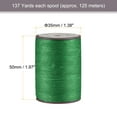 thumbnail image 2 of 2 Pack Thin Waxed Thread 137 Yards 0.55mm Polyester String Cord for Machine Sewing Hand Quilting Weaving, Sea Green, 2 of 5