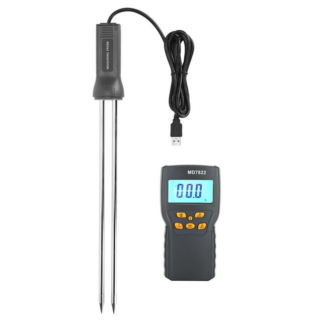 Digital Moisture Meter Grain Moisture Tester Grain Moisture Meter Moisture Meter With Long Probe Digital Grain Wheat Rice Corn Moisture Measurement Tool