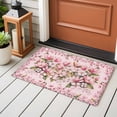thumbnail image 4 of Entryway Rug 2'x3', Pink Orchid Small Rug for Kitchen Bathroom Door Mat Indoor Entrance, Spring Floral Flowers Leaves Botanical Non-Slip Area Rugs Floor Mats Carpet Front Door Rugs, 4 of 8