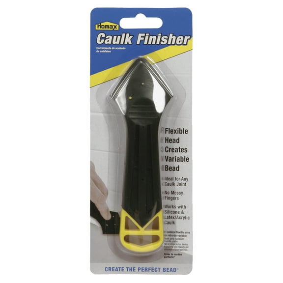 Homax Silicone Caulk Finisher, Plastic, Yellow and Black, 1 Piece Pack