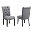 thumbnail image 2 of Weathered Gray Wood 7pc Dining Set with Gray Chairs, 2 of 4