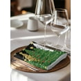 thumbnail image 6 of Black Green Christmas Cloth Napkins Set of 6 Reusable Dinner Napkins, Xmas Tree Stars Snowflake Winter Cocktail Napkin Washable Table Napkins for Wedding/Holiday Party/Baby Shower 20"x20", 6 of 7