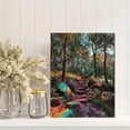 thumbnail image 2 of Abstract Forest Path Canvas Painting，Mystical Nature Decor for Living Room Bedroom Hallway, 2 of 8