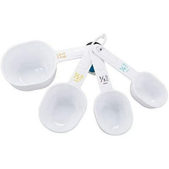 Bradshaw Measuring Cups Set - Nesting, Liquid, White - 4 Piece