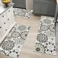 Ileading Boho 3 Piece Kitchen Rug Set, Non Slip, Washable, Farmhouse
