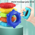thumbnail image 4 of LJNYFDC Portable Hand Grip Trainer Hand Grip Strengthener Rich Color Compact Size Lightweight Portable Silicone Forearm Hand Grip Ring Wrist Muscle Trainer, 4 of 6