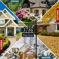 thumbnail image 2 of Address America USA Handcrafted, Double-Sided Reflective Boardwalk Address Sign With Name Rider And LED Solar Light - 47" Pole, 2 of 7