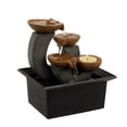 thumbnail image 6 of Pure Garden 3-Tier Desk Water Fountain with Tea Light Candle Holder (Black), 6 of 6